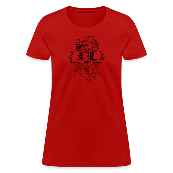 Dragon Judo Women's T-Shirt - red