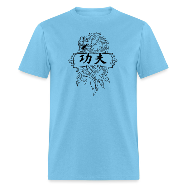 Dragon Kung Fu Men's T-Shirt - aquatic blue