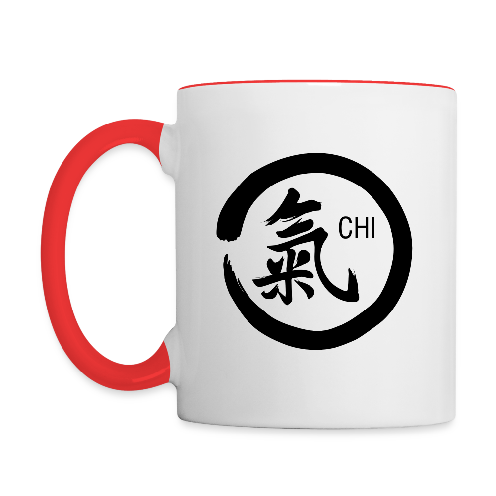 Chi Kanji Coffee Mug - white/red