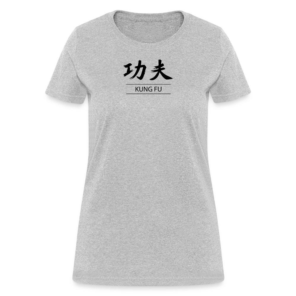 Kung Fu Kanji Women's T-Shirt - heather gray