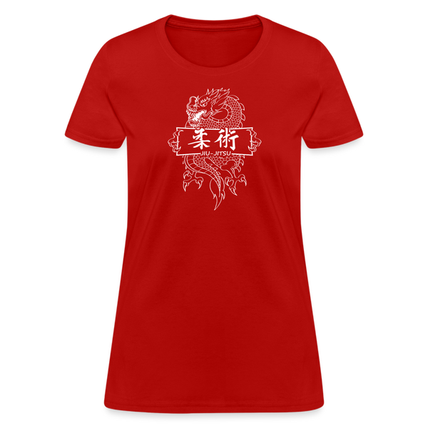 Dragon Jiu-Jitsu Women's T-Shirt - red