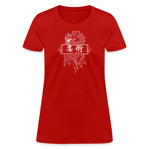 Dragon Jiu-Jitsu Women's T-Shirt - red