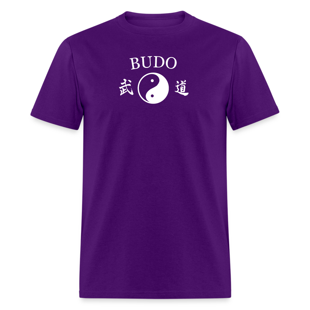 Budo Yin and Yang Kanji Men's T-Shirt - purple