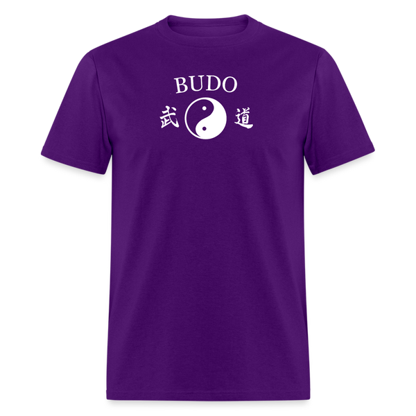 Budo Yin and Yang Kanji Men's T-Shirt - purple