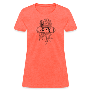 Dragon Jiu-Jitsu Women's T Shirt - heather coral