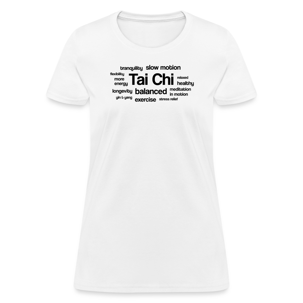 Tai Chi Health Benefits Women's T-Shirt - white