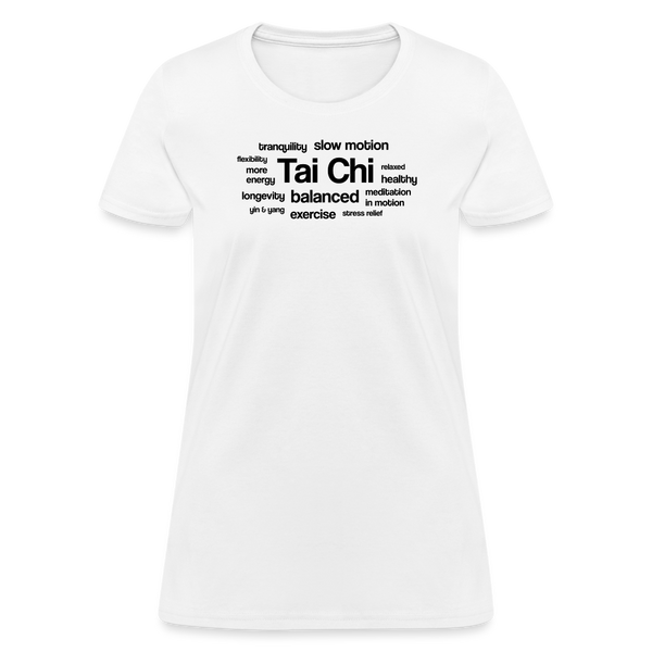 Tai Chi Health Benefits Women's T-Shirt - white