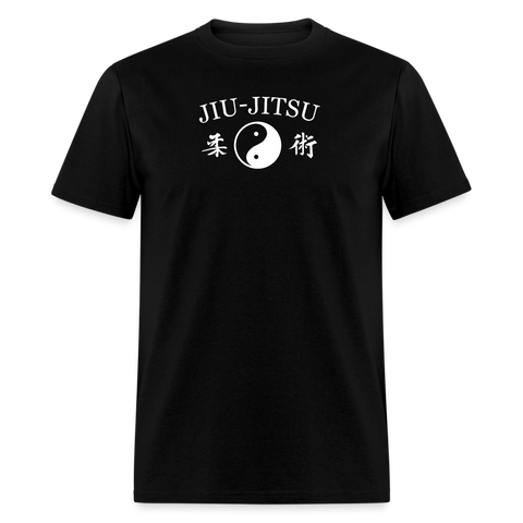 Jiu-Jitsu Yin and Yang Kanji Men's T-Shirt - black