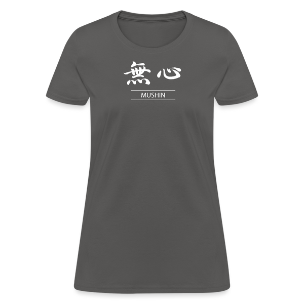 Mushin Kanji Women's T-Shirt - charcoal