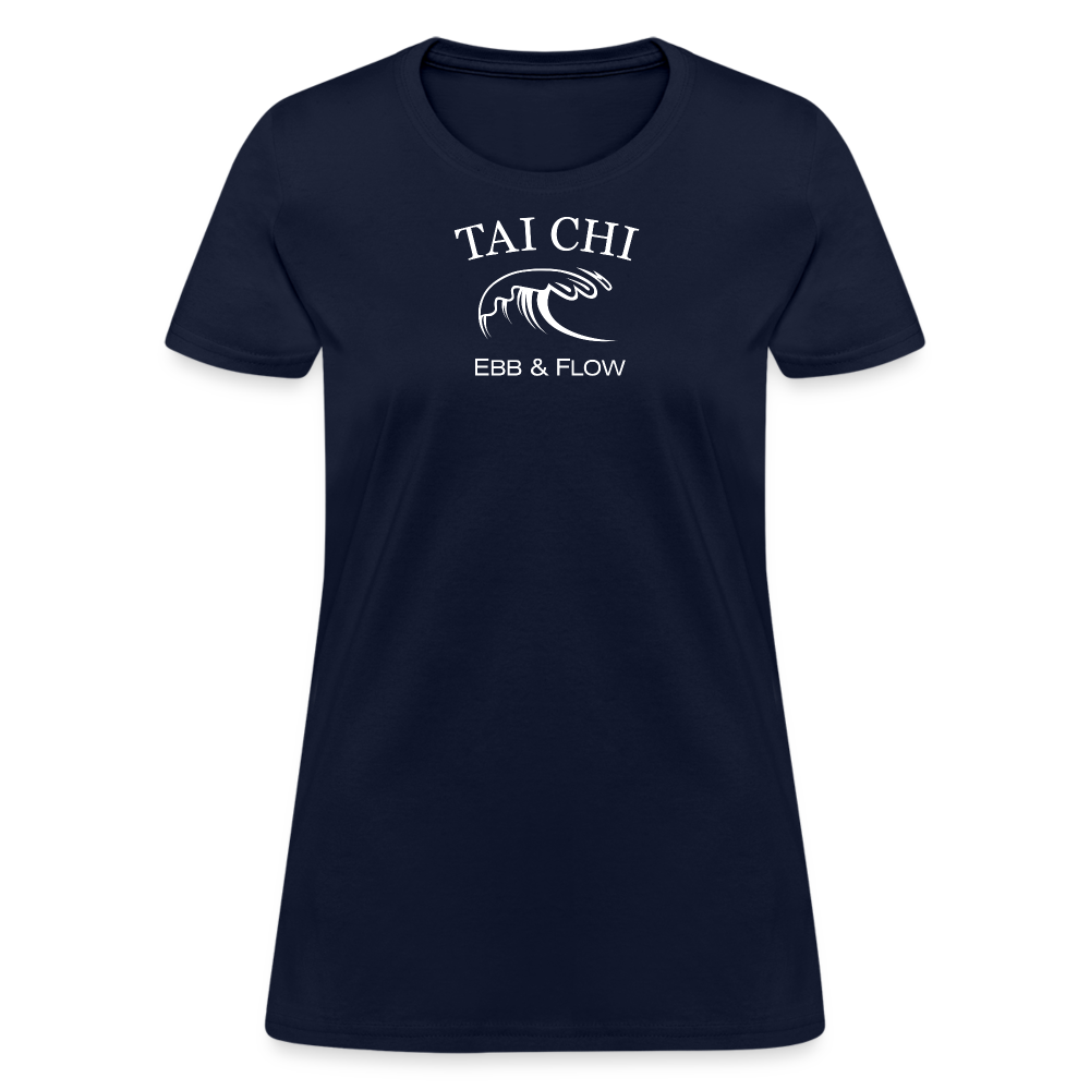 Tai Chi Ebb & Flow Women's T-Shirt - navy