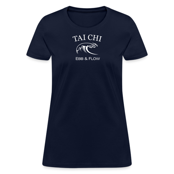 Tai Chi Ebb & Flow Women's T-Shirt - navy