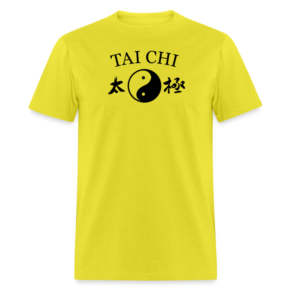 Tai Chi Yin and Yang Men's T-Shirt - yellow