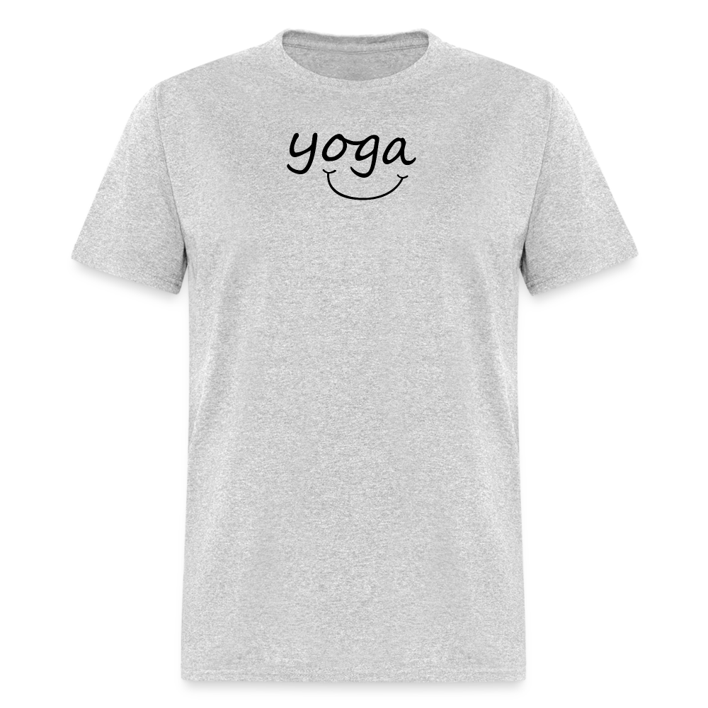 Yoga with a Smile Men's T-Shirt - heather gray