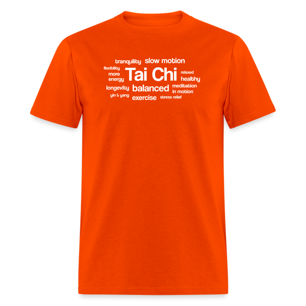 Tai Chi Health Benefits Men's T-Shirt - orange