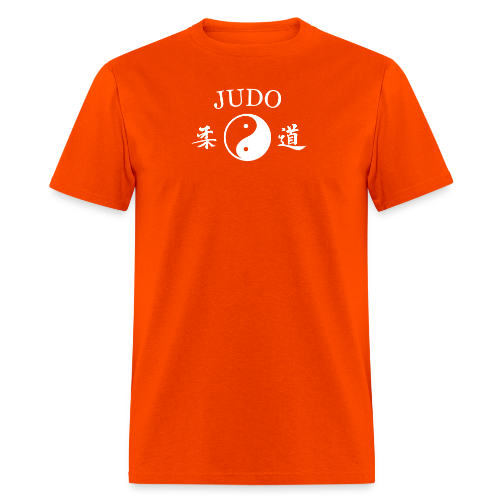 Judo Yin and Yang Kanji Men's T-Shirt - orange