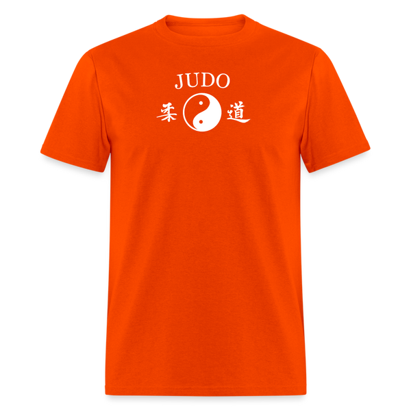 Judo Yin and Yang Kanji Men's T-Shirt - orange