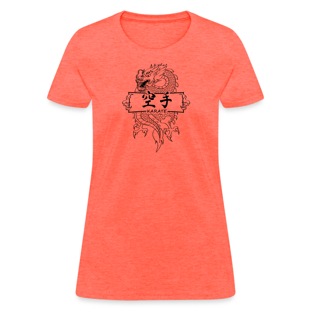 Dragon Karate Women's T-Shirt - heather coral