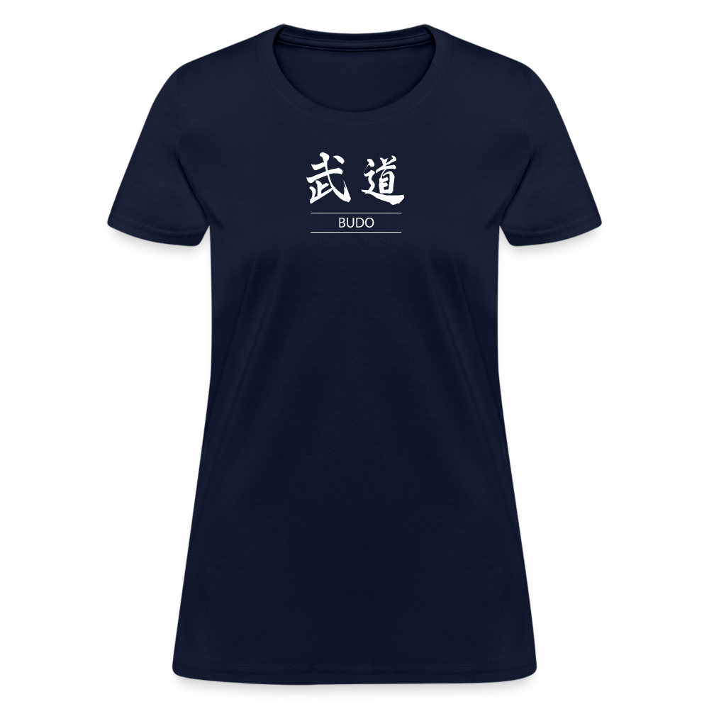 Budo Kanji Women's T-Shirt - navy