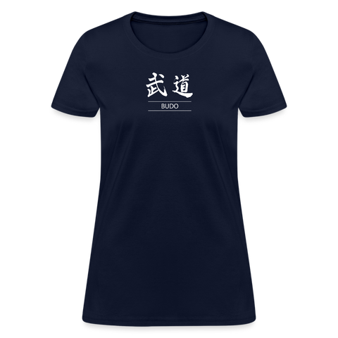 Budo Kanji Women's T-Shirt - navy