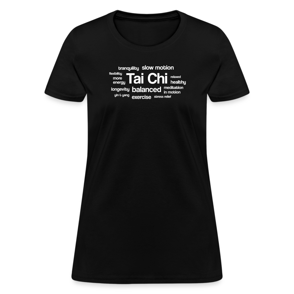 Tai Chi Health Benefits Women's T-Shirt - black