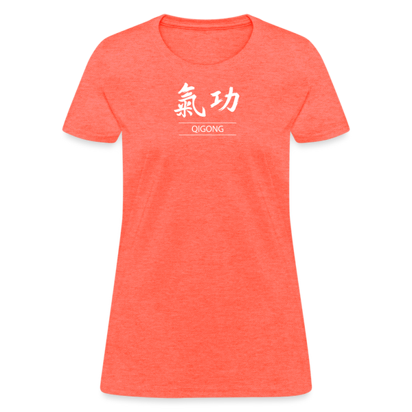 Qigong Kanji Women's T-Shirt - heather coral