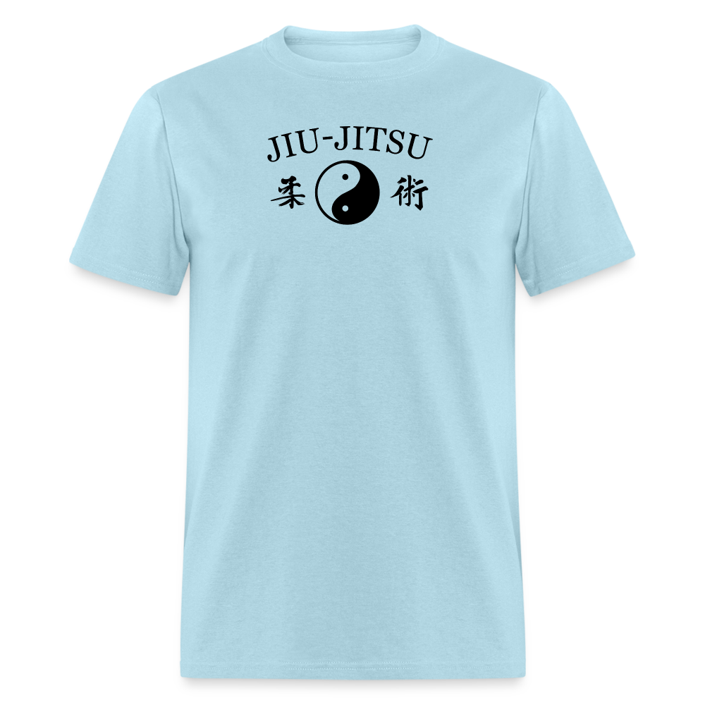 Jiu-Jitsu Yin and Yang Kanji Men's T-Shirt - powder blue