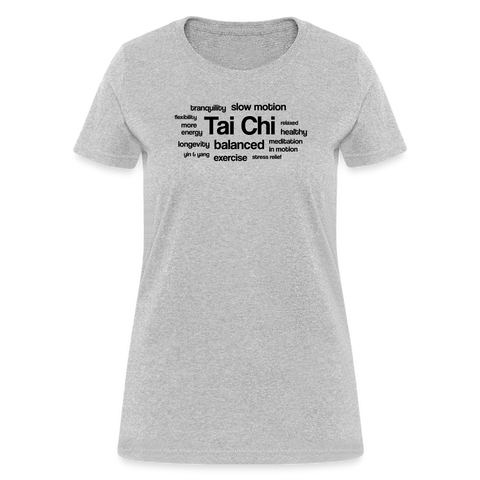 Tai Chi Health Benefits Women's T-Shirt - heather gray