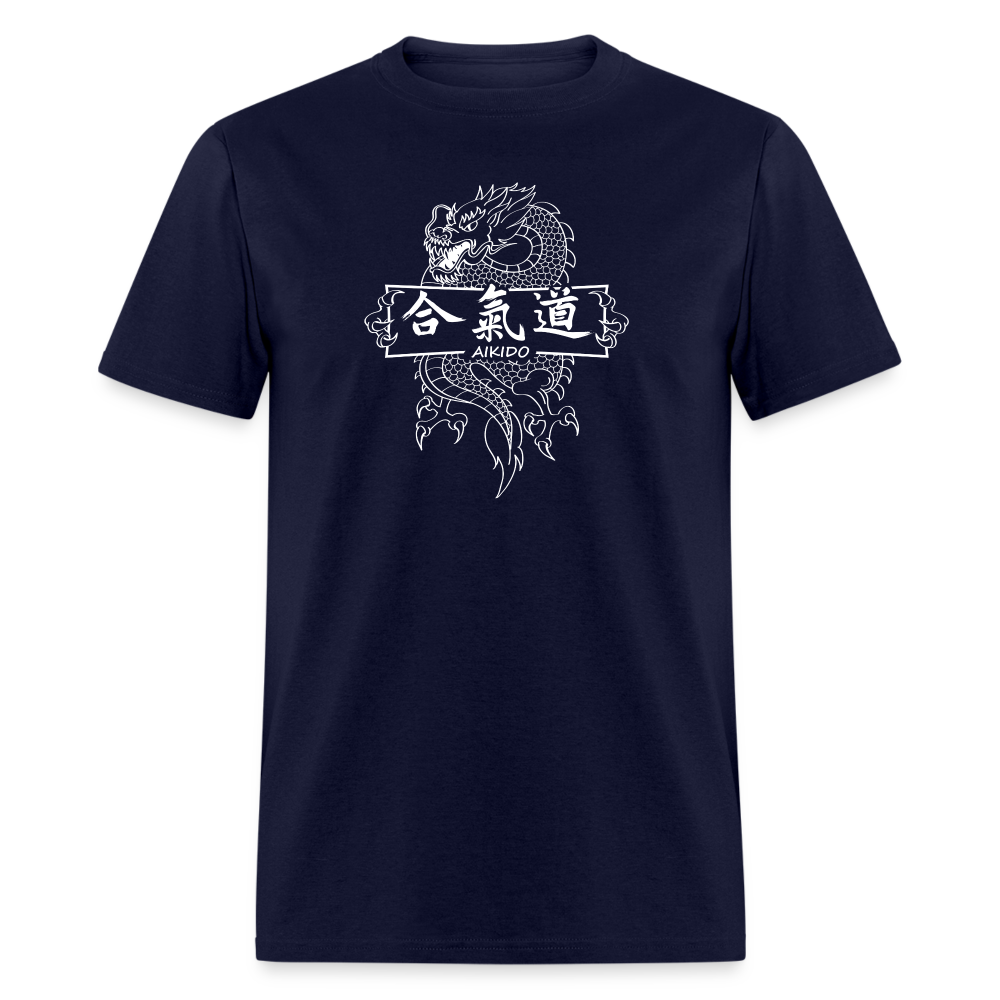 Dragon Aikido Men's T-Shirt - navy