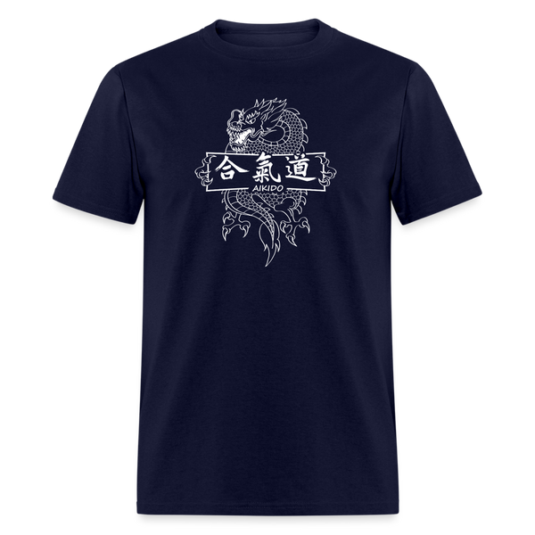 Dragon Aikido Men's T-Shirt - navy