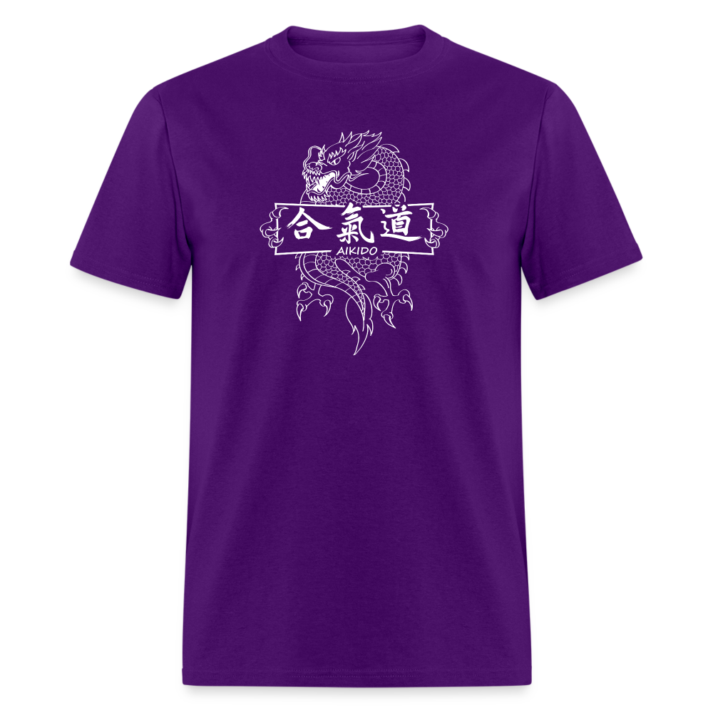 Dragon Aikido Men's T-Shirt - purple