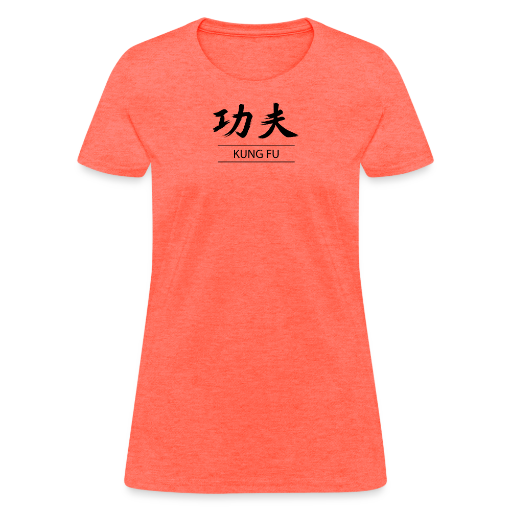 Kung Fu Kanji Women's T-Shirt - heather coral