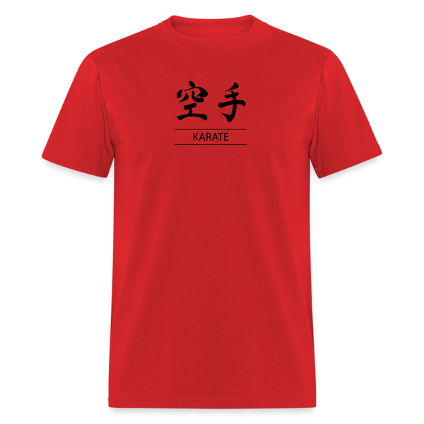 Karate Kanji Men's T-Shirt - red