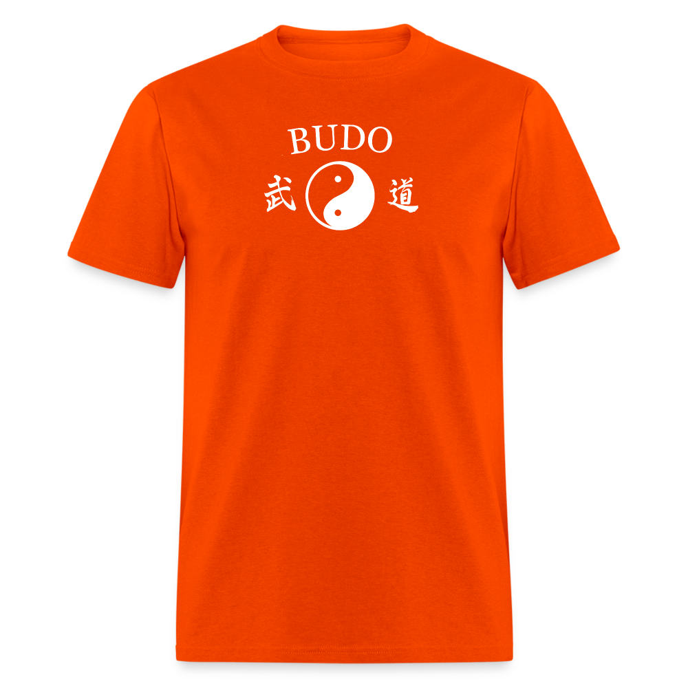 Budo Yin and Yang Kanji Men's T-Shirt - orange