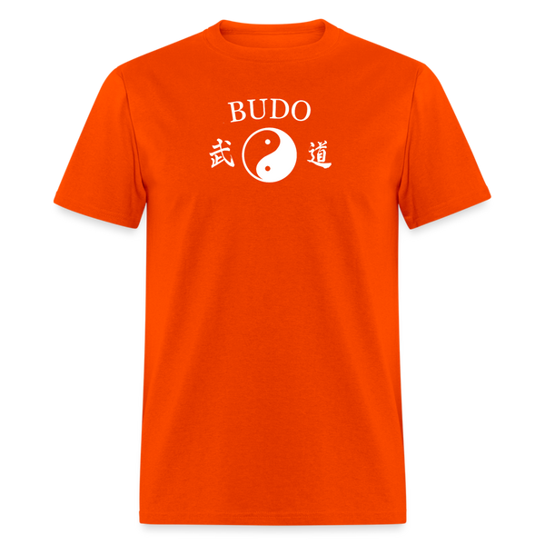 Budo Yin and Yang Kanji Men's T-Shirt - orange