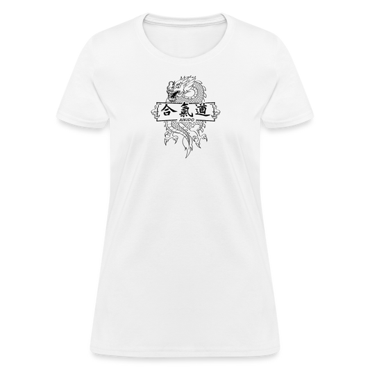 Dragon Aikido Women's T Shirt - white