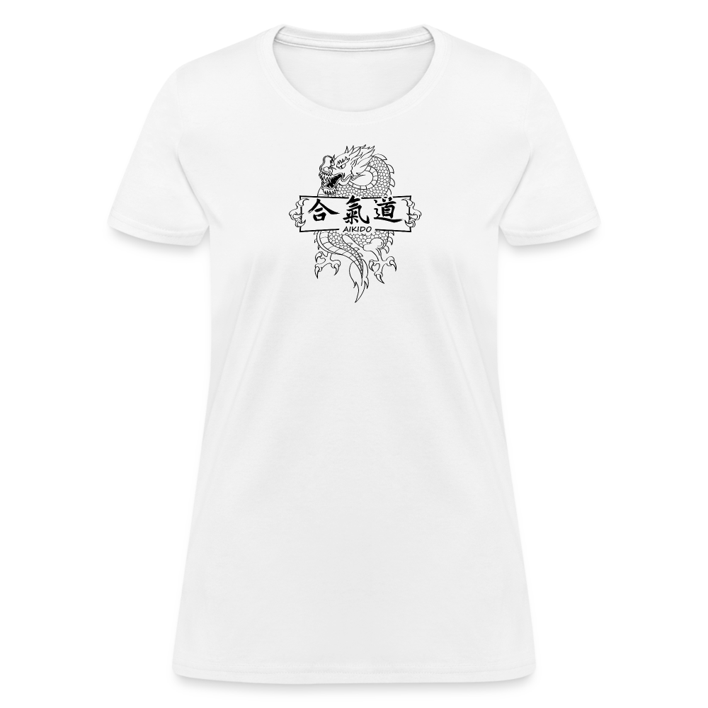 Dragon Aikido Women's T Shirt - white