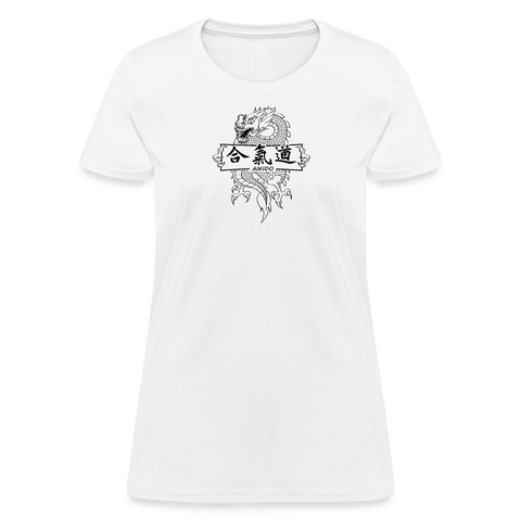 Dragon Aikido Women's T Shirt - white