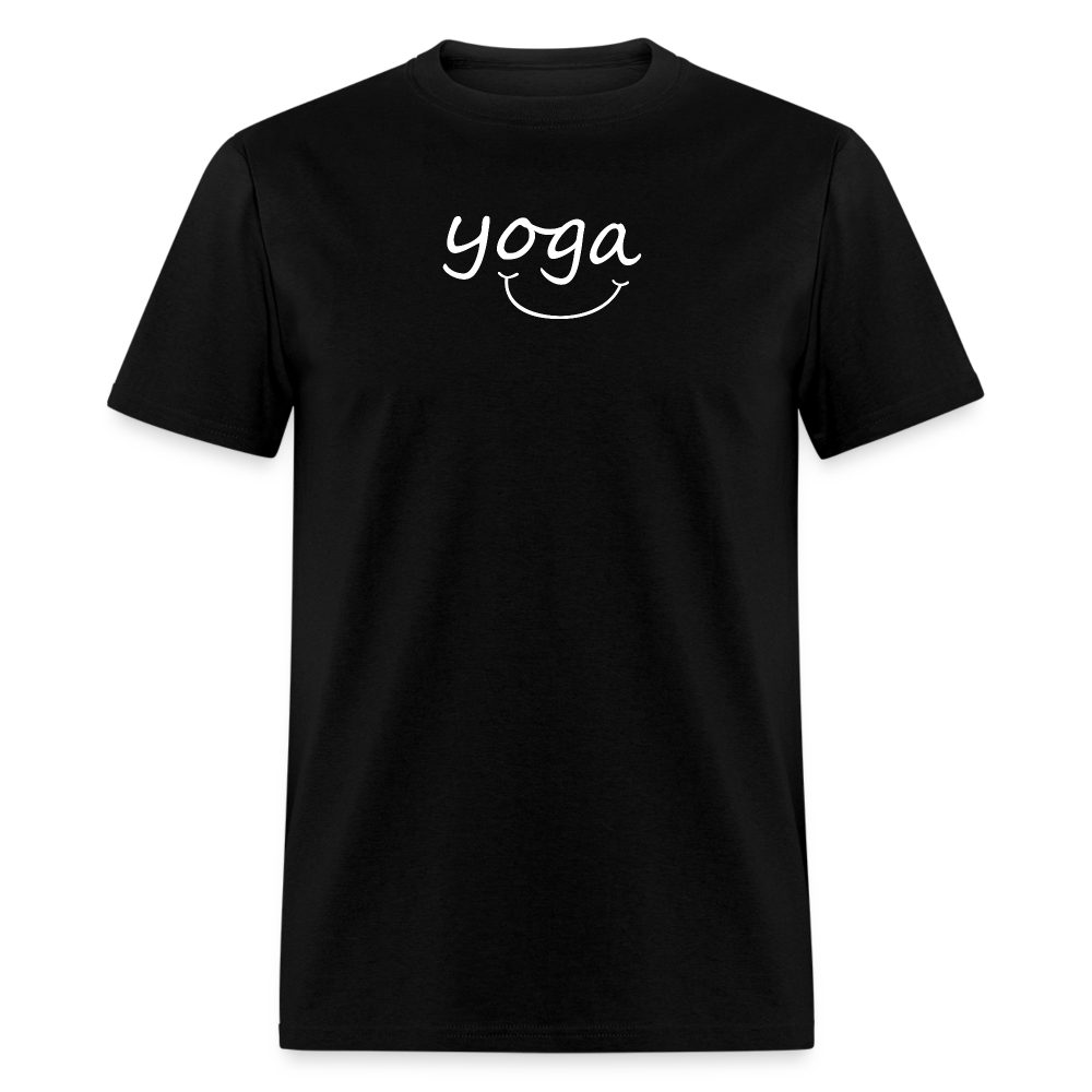 Yoga with a Smile Men's T-Shirt - black