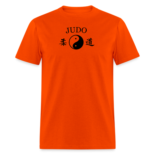 Judo Yin and Yang Kanji Men's T-Shirt - orange