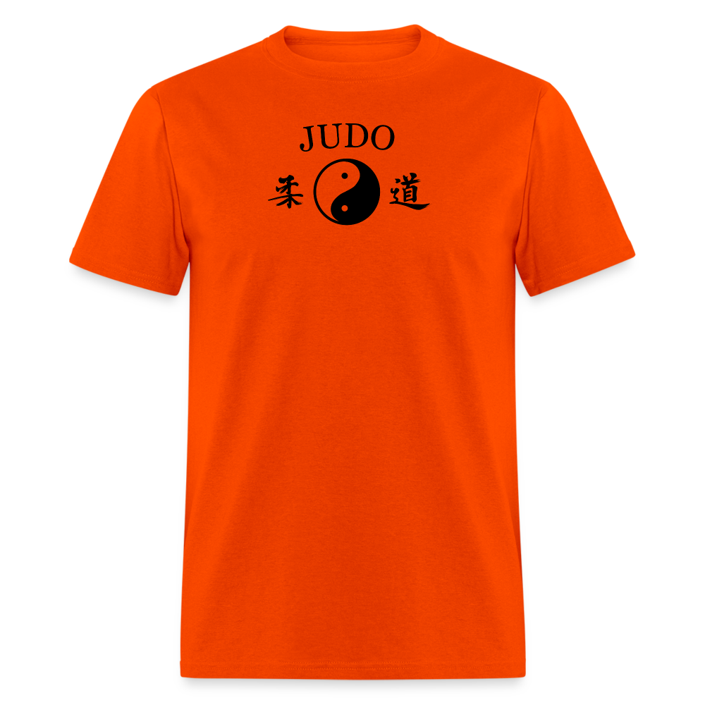 Judo Yin and Yang Kanji Men's T-Shirt - orange