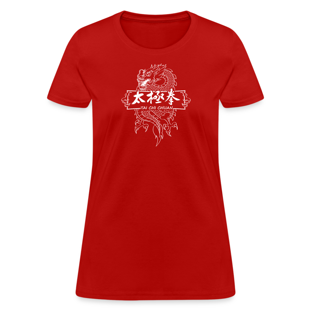 Dragon Tai Chi Chuan Women's T-Shirt - red