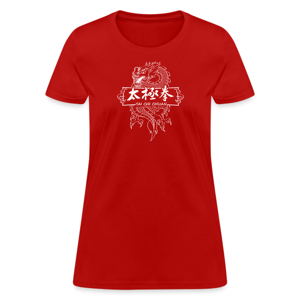 Dragon Tai Chi Chuan Women's T-Shirt - red