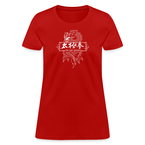 Dragon Tai Chi Chuan Women's T-Shirt - red