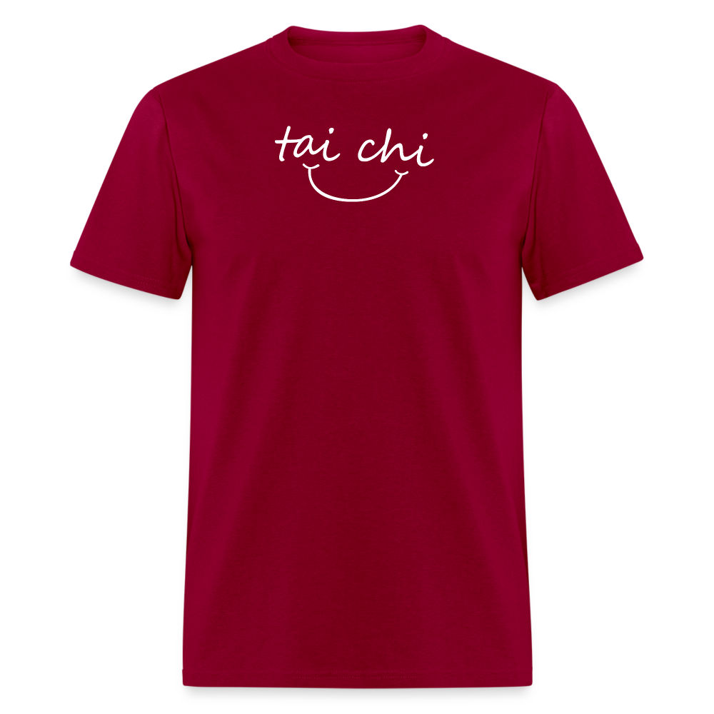 Tai Chi Smile Men's T-Shirt - dark red