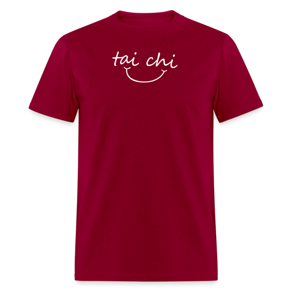 Tai Chi Smile Men's T-Shirt - dark red