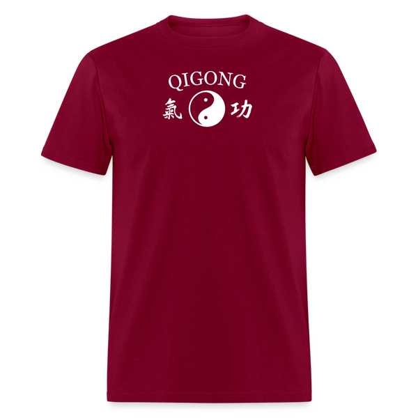 Qigong Kanji Men's T-Shirt - burgundy