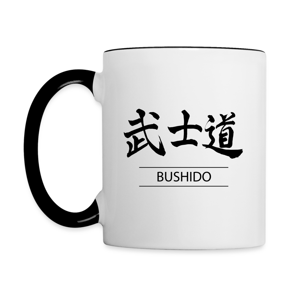 Bushido Kanji Coffee Mug - white/black