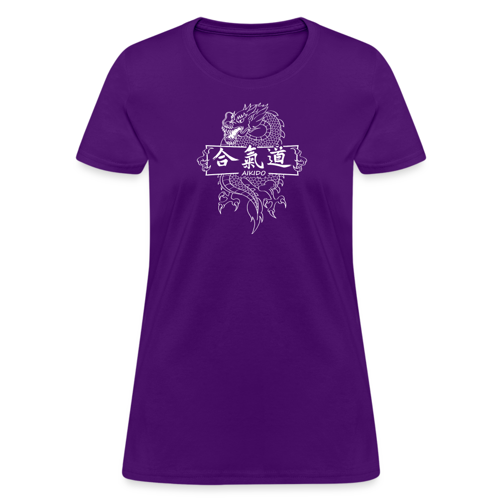 Dragon Aikido Women's T-Shirt - purple