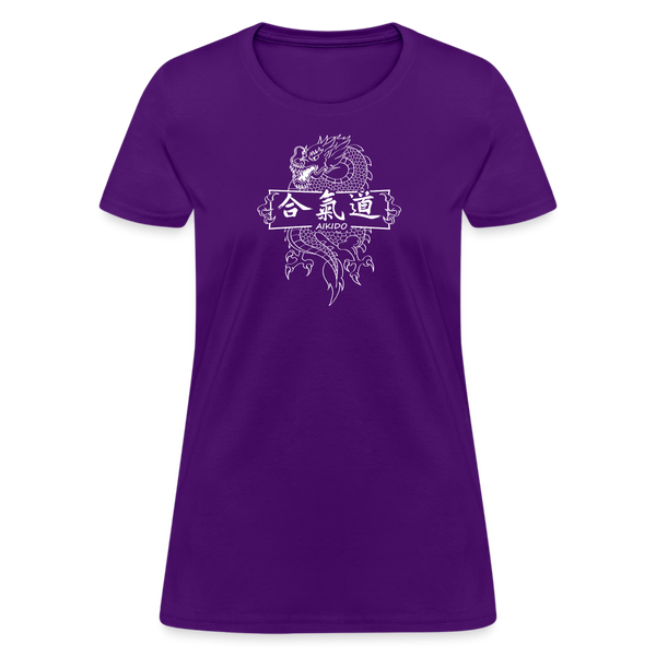 Dragon Aikido Women's T-Shirt - purple