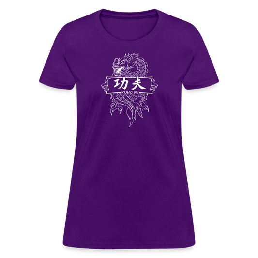 Dragon Kung Fu Women's T-Shirt - purple